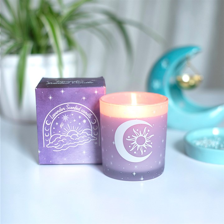 Purple Pastel Skies Lavender Candle, image 2 of 5