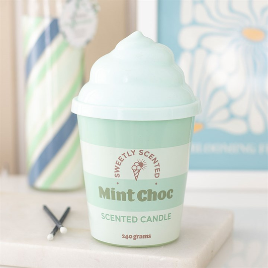 Mint Choc Ice Cream Scented Candle, image 1 of 5