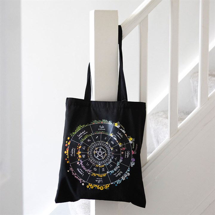 Wheel of the Year Polycotton Tote Bag, image 1 of 4