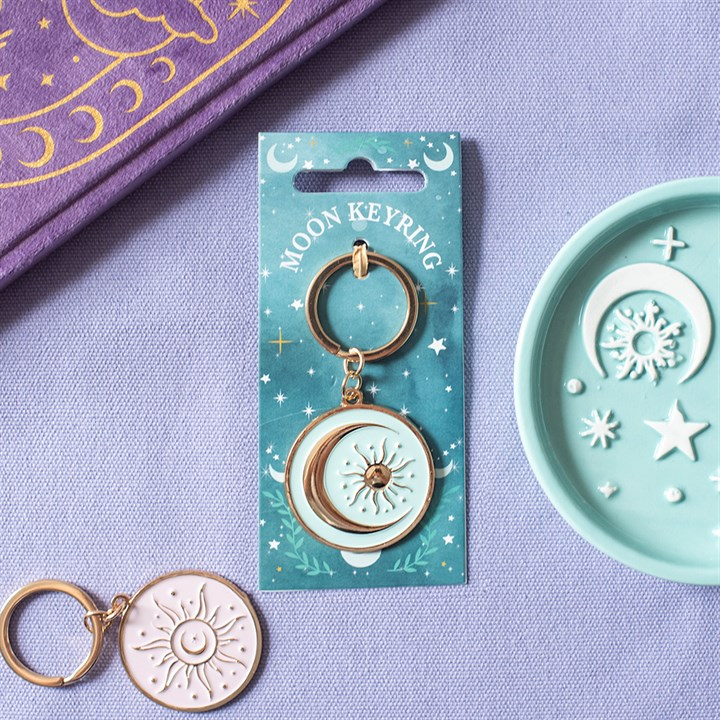 Blue Moon Keyring, image 1 of 5
