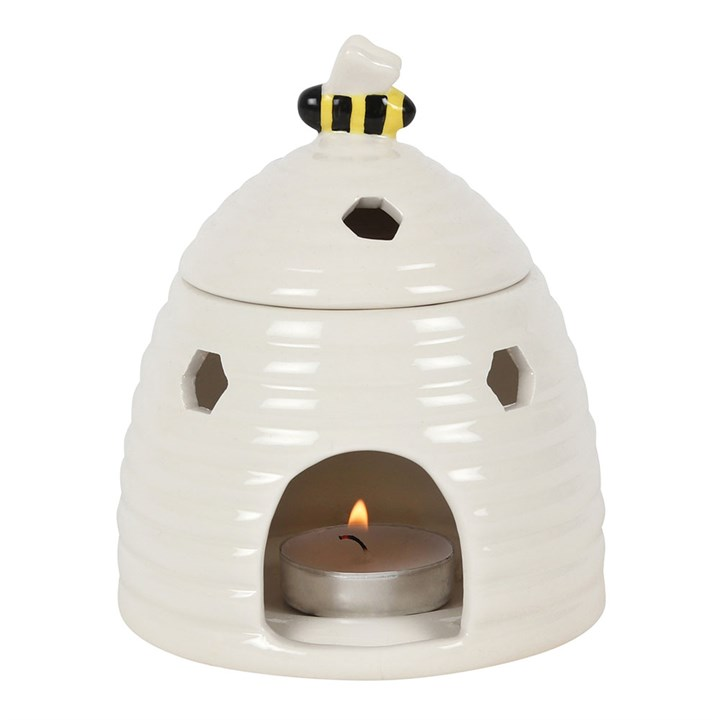White Beehive Oil Burner, image 3 of 6