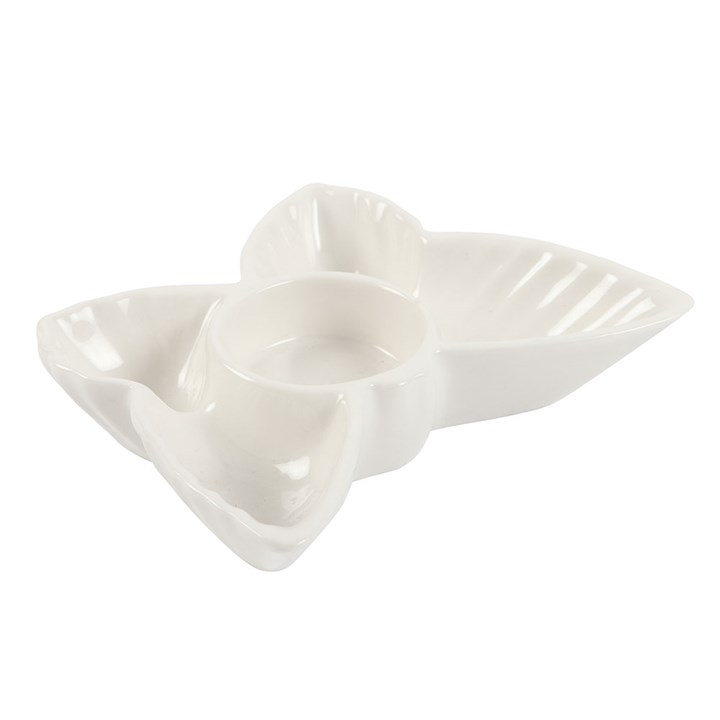 White Butterfly Tealight Candle Holder, image 4 of 4