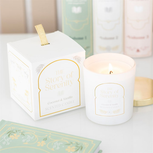 The Story of Serenity Coconut & Vanilla Candle, image 1 of 5