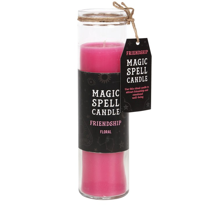 Floral 'Friendship' Spell Tube Candle, image 1 of 3