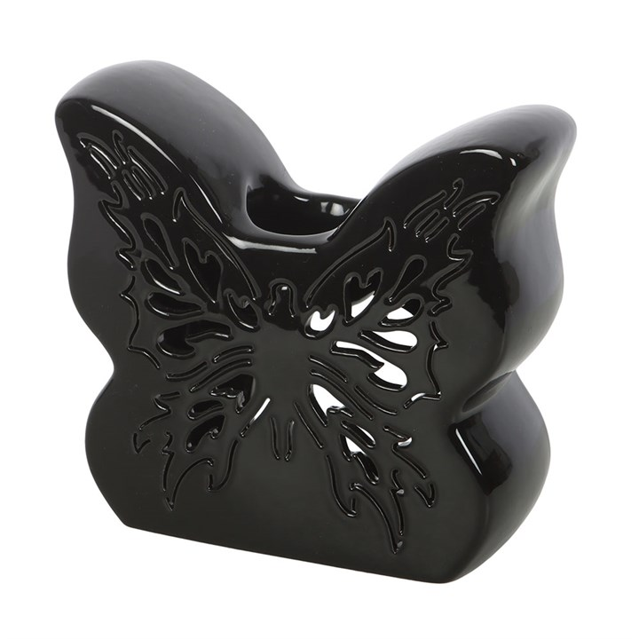 Black Cut-Out Butterfly Oil Burner, image 2 of 5