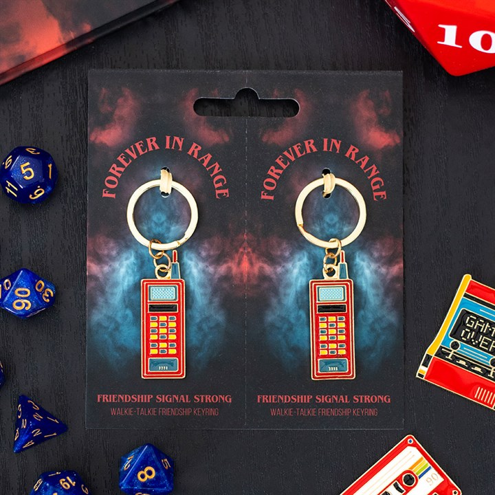 Set of 2 Friendship Walkie Talkie Keyrings, image 1 of 5