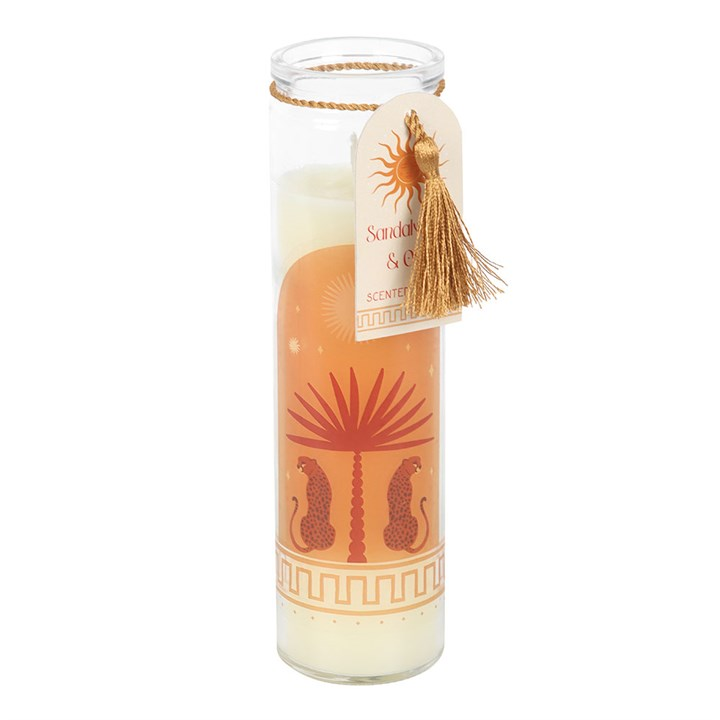 Leopard Palm Sandalwood & Oud Tube Candle, image 2 of 4