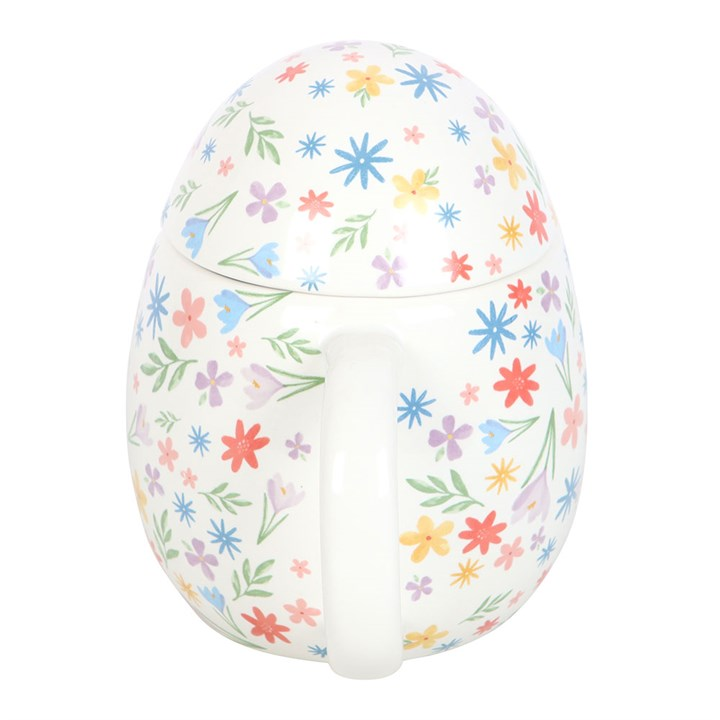 Spring Floral Print Egg Shaped Mug, image 5 of 6