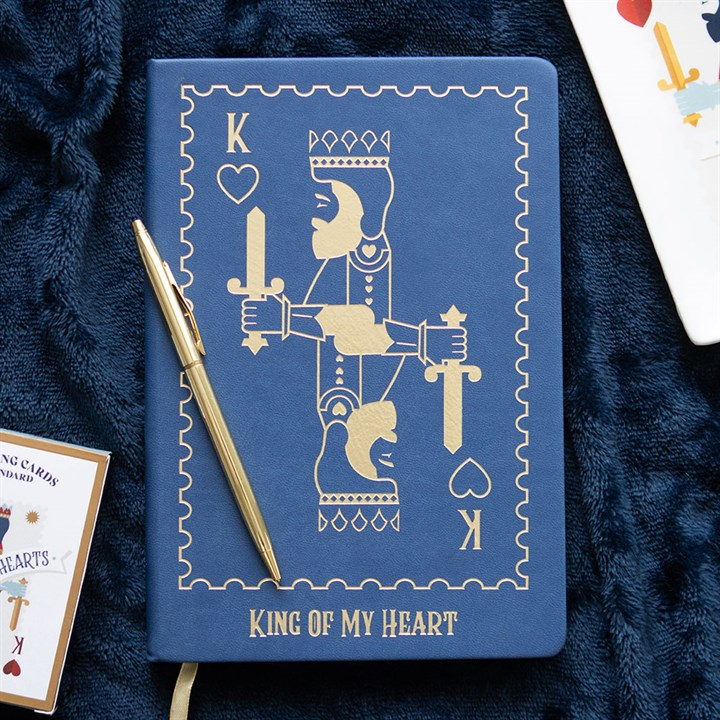 King of My Heart Playing Card A5 Notebook, image 1 of 6