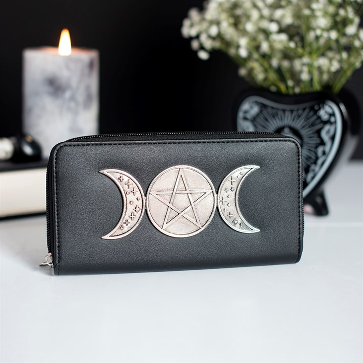 Triple Moon Zippered Wallet, image 2 of 5