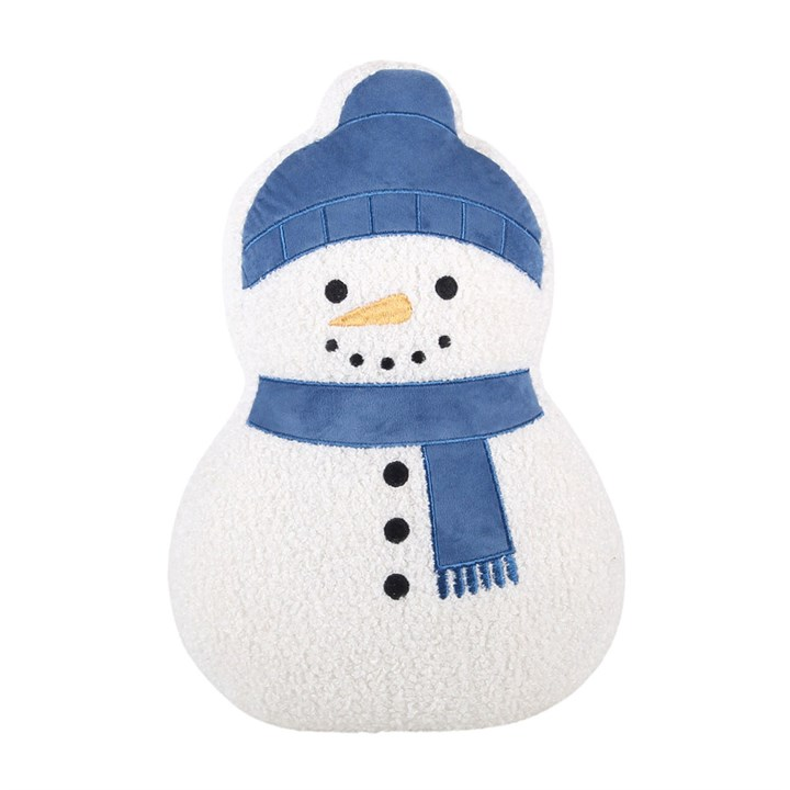 Snowman Shaped Boucle Cushion, image 3 of 6
