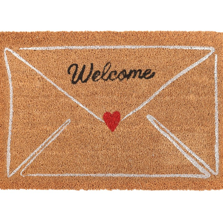 Natural Love Letter Valentine's Day Doormat, image 3 of 4