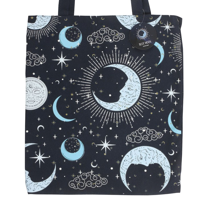 Blue Moon Print Tote Bag, image 4 of 6