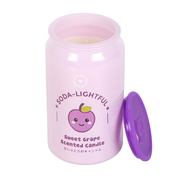 Sweet Grape Soda Can Candle, image 4 of 6