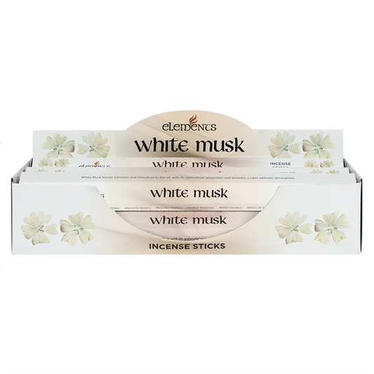 Set of 6 Packets of Elements White Musk Incense Sticks, image 1 of 2