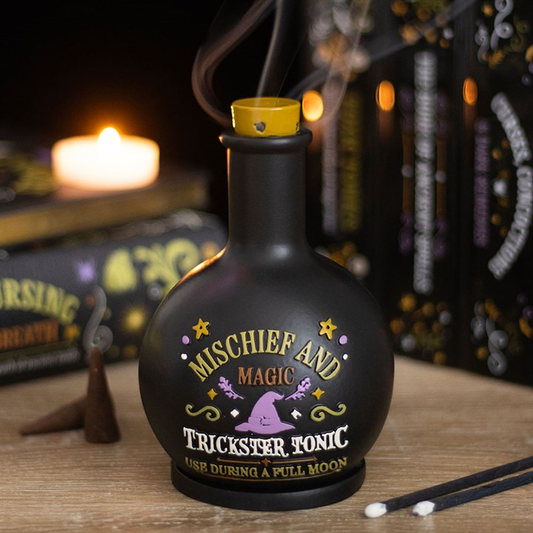 Mischief and Magic Potion Bottle Incense Cone Holder, image 1 of 7