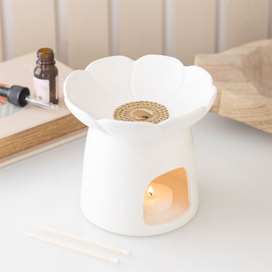 Peony Oil Burner and Wax Warmer, image 1 of 7