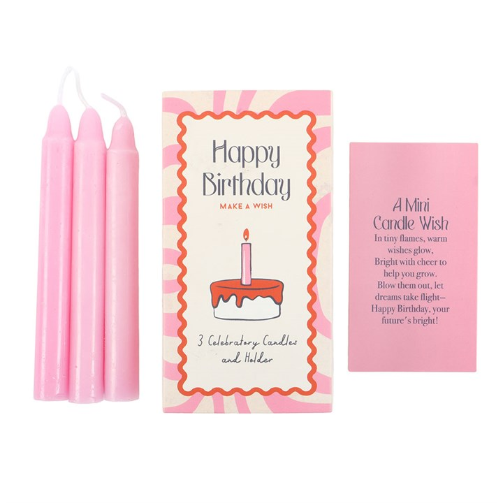 Set of 3 Happy Birthday Candles in a Box, image 2 of 4