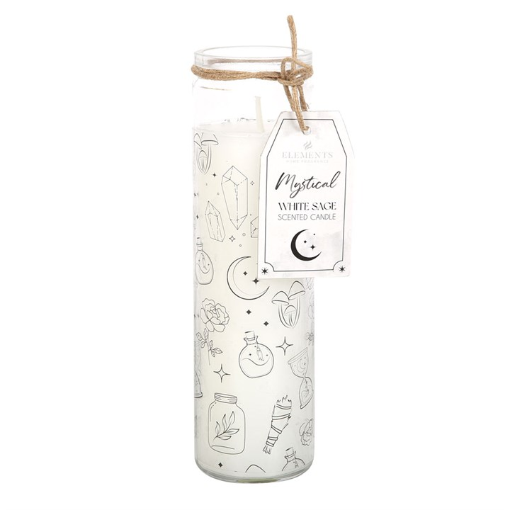 Mystical White Sage Tube Candle, image 2 of 3