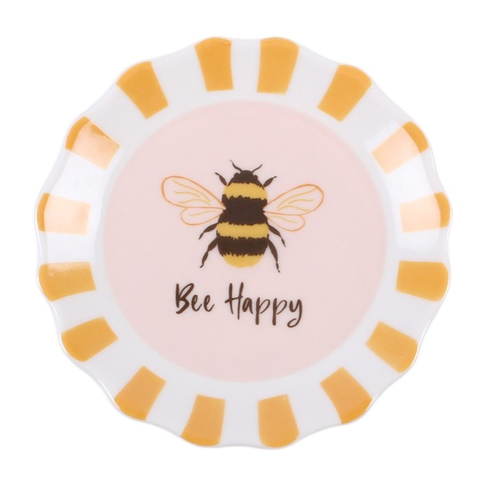 Striped Bee Happy Trinket Dish, image 3 of 5