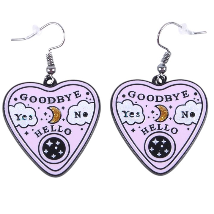 Pastel Talking Board Planchette Earrings, image 5 of 7