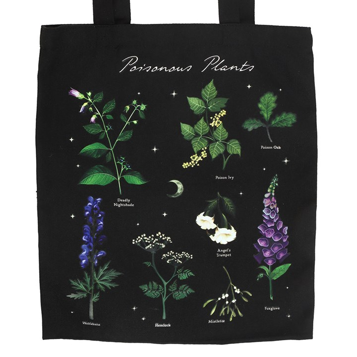 Poisonous Plants Polycotton Tote Bag, image 3 of 4
