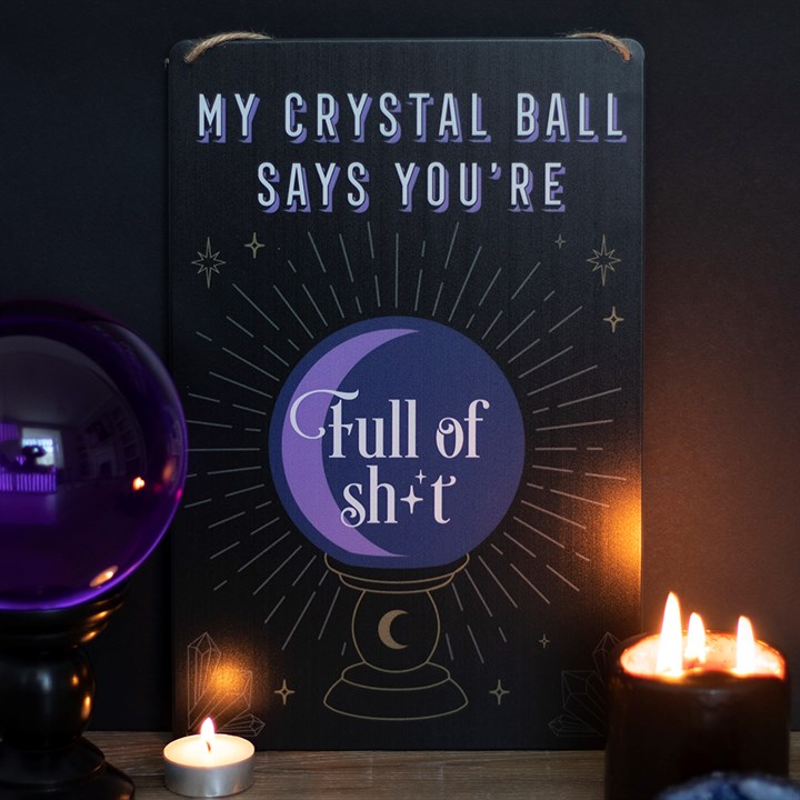 My Crystal Ball Says... Metal Sign, image 2 of 2