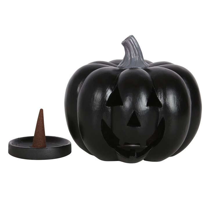 Black Pumpkin Incense Cone Holder, image 3 of 4