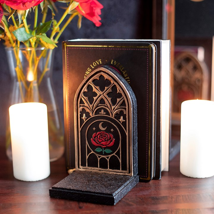 Gothic Rose Cathedral Arch Bookends, image 1 of 5