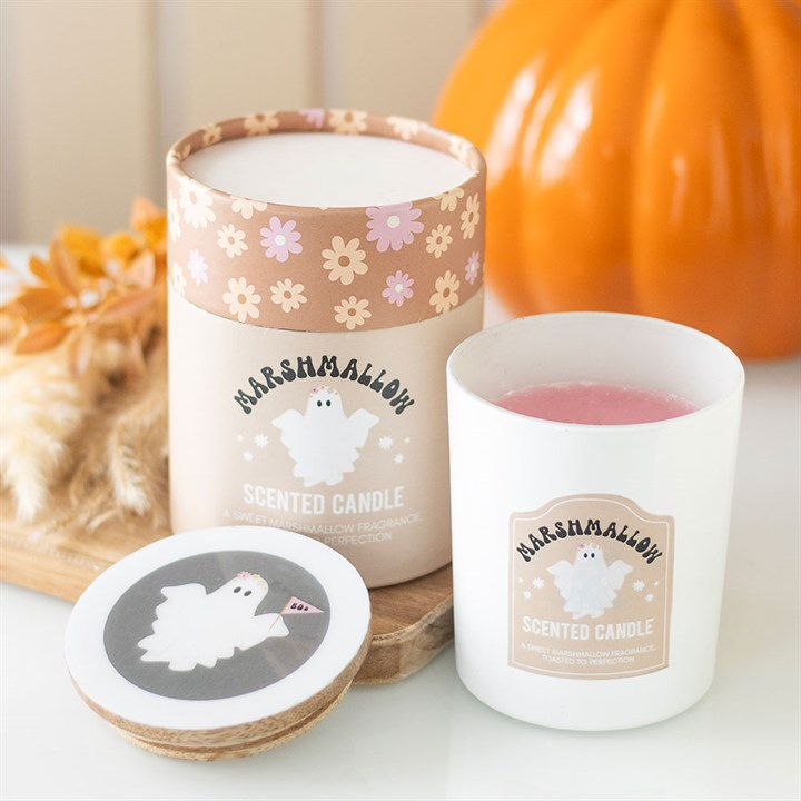 Ghost Toasted Marshmallow Candle, image 1 of 3