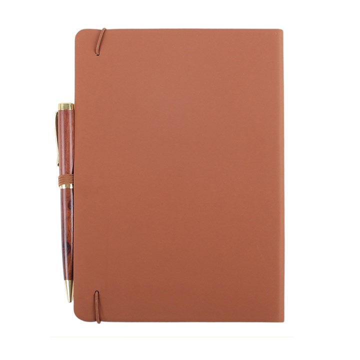 Celtic Shield Knot A5 Faux Leather Notebook with Pen, image 4 of 6