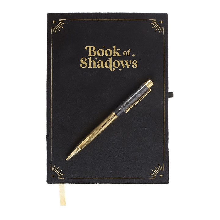 Book of Shadows Journal with Black Obsidian Crystal Pen, image 3 of 6