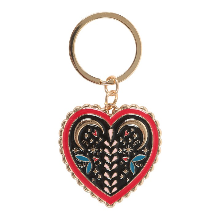 Folk Heart Keyring, image 3 of 5
