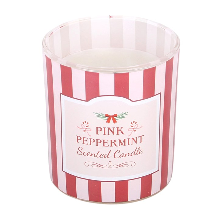 Pink Peppermint Scented Candle, image 4 of 7