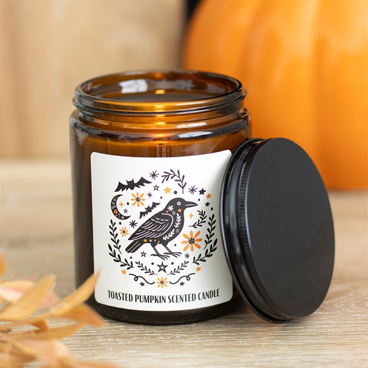 Frightful Folk Raven Toasted Pumpkin Scented Candle, image 1 of 5