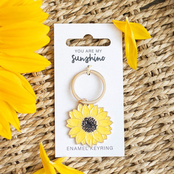 You Are My Sunshine Sunflower Keyring, image 1 of 5