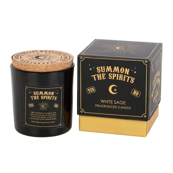 Summon the Spirits Talking Board White Sage Candle, image 2 of 6