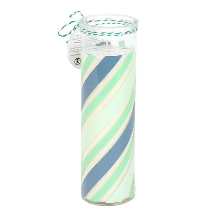 Candy Stripe Peppermint Tube Candle, image 3 of 5