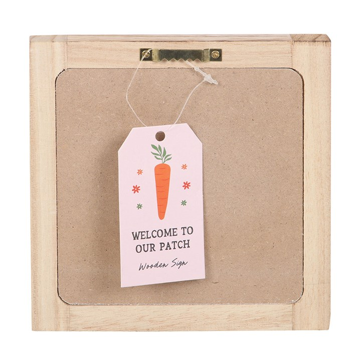 Welcome to Our Patch Wooden Frame Sign, image 4 of 5