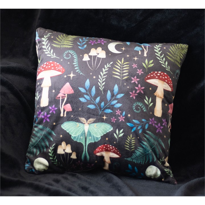 Dark Forest Print Cushion, 35cm Square, image 1 of 3