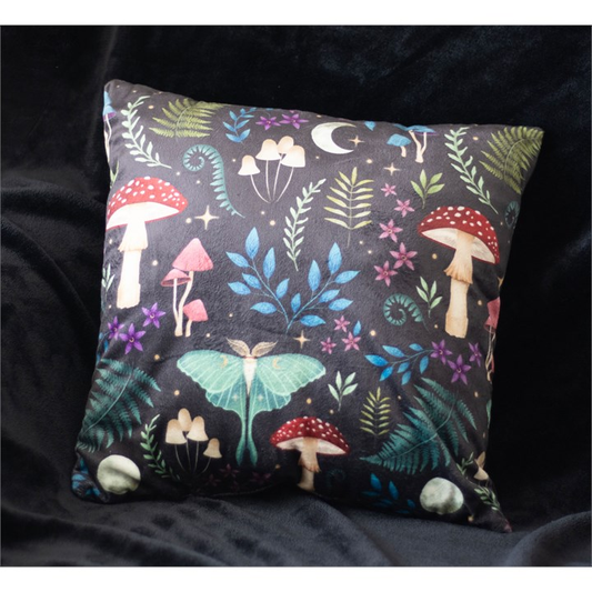 Dark Forest Print Cushion, 35cm Square, image 1 of 3