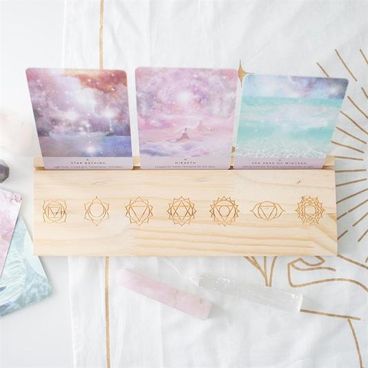Natural Seven Chakras Tarot Card Stand, image 1 of 6