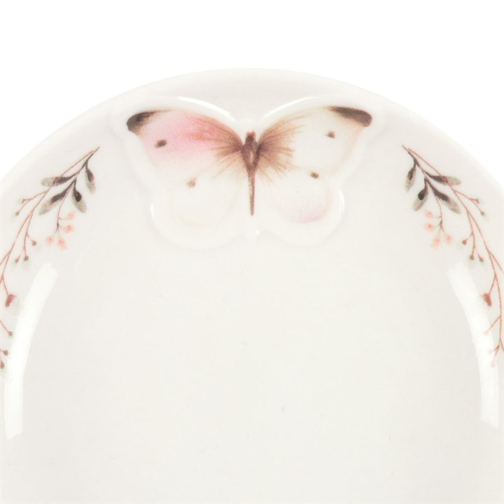 White Butterfly Trinket Dish, image 4 of 5