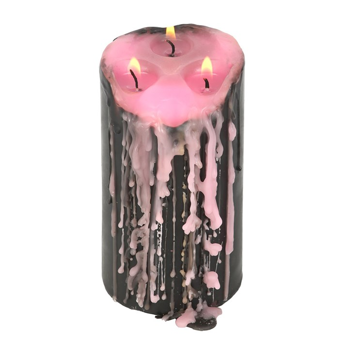 Large Pink Vampire Tears Pillar Candle, image 3 of 4