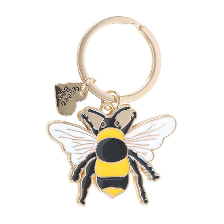 Queen Bee Enamel Keyring, image 2 of 2