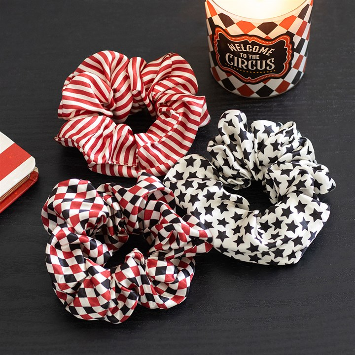 Set of 3 Mystic Circus Hair Scrunchies, image 1 of 4