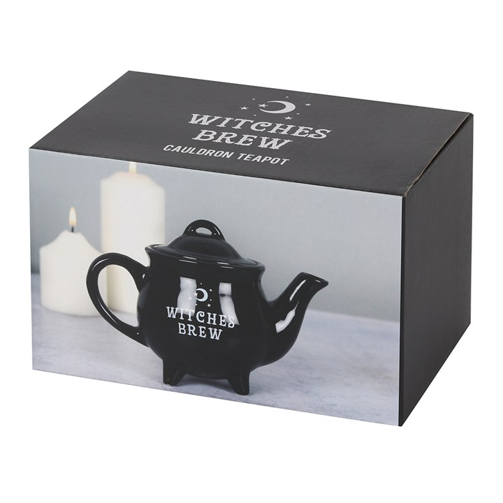 Witches Brew Black Ceramic Tea Pot, image 4 of 5