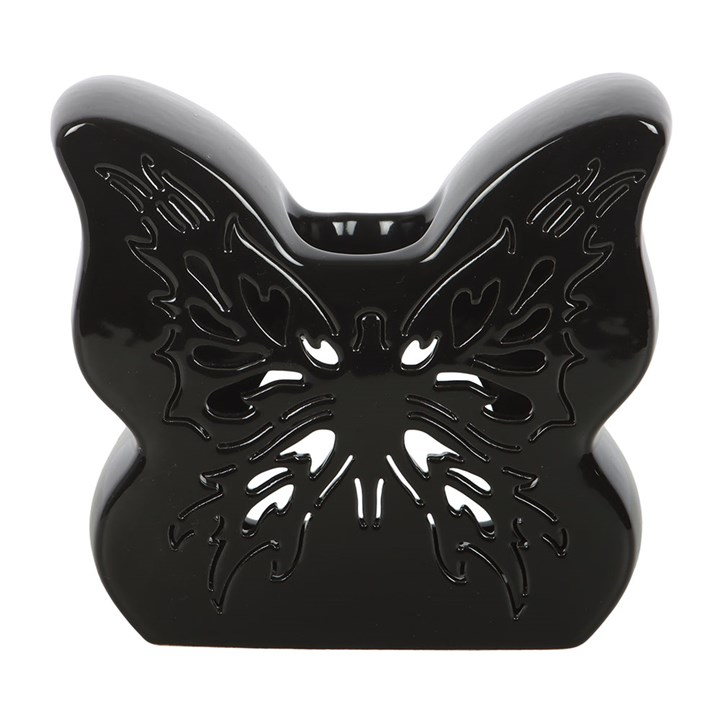 Black Cut-Out Butterfly Oil Burner, image 3 of 5