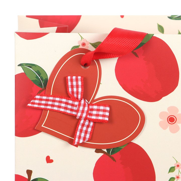 23cm Medium Apple Print Gift Bag, image 3 of 5