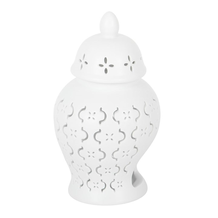 Moroccan Lantern Cut Out Oil Burner and Wax Warmer, image 5 of 7